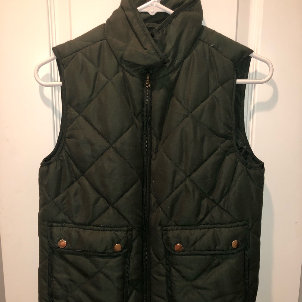 Olive Green puffer vest